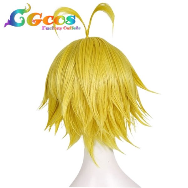 画像2: 七つの大罪 ウィッグ メリオダス コスプレ衣装 (2)