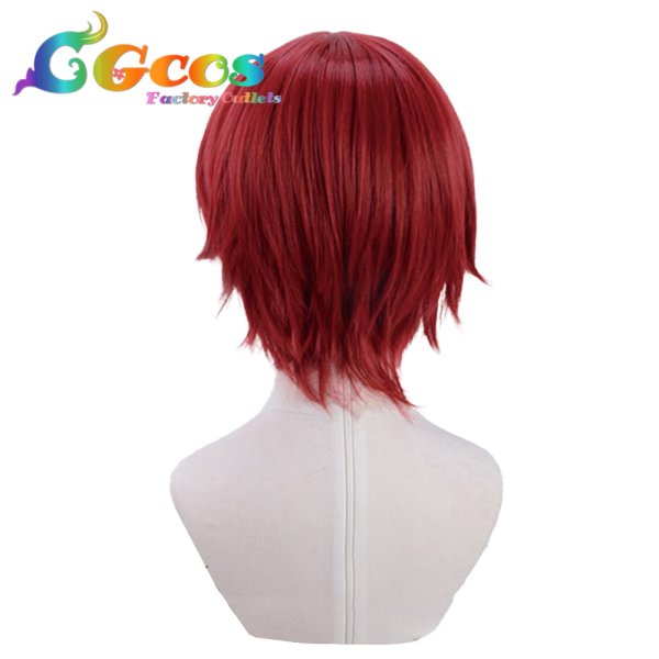 画像2: あんさんぶるスターズ! ウィッグ 朱桜司 コスプレ衣装 (2)