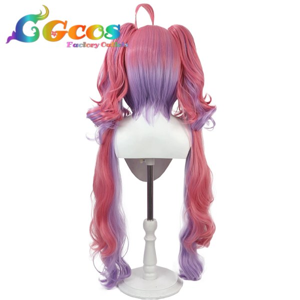 画像4: バーチャルYouTuber ウィッグ Vtuber 綺々羅々ヴィヴィ コスプレ衣装 (4)