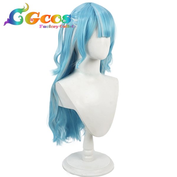 画像3: バーチャルYouTuber ウィッグ VTuber 白波らむね サブカルゲーマー コスプレ衣装 (3)