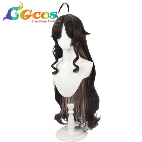 画像4: ブルーアーカイブ ウィッグ 鬼怒川カスミ コスプレ衣装 (4)