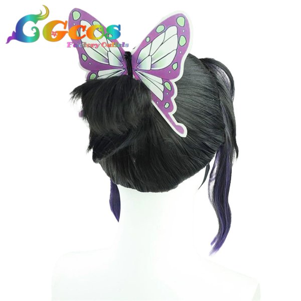 画像2: 鬼滅の刃　ウィッグ　胡蝶しのぶ　コスプレ衣装 (2)