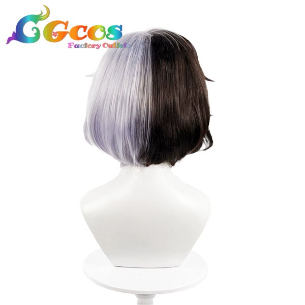 画像2: 文豪とアルケミスト ウィッグ 夢野久作 コスプレ衣装 (2)