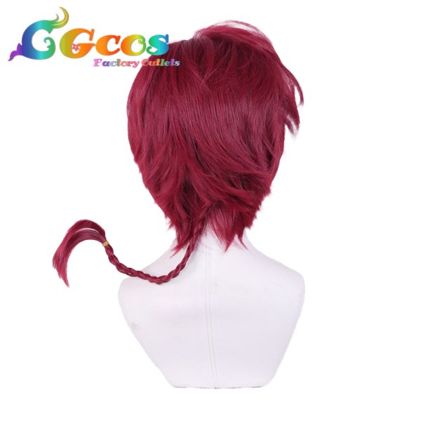 画像2: らんま1/2 ウィッグ 早乙女乱馬 コスプレ衣装 (2)