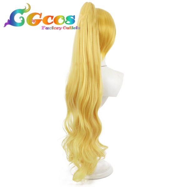 画像2: HUGっと!プリキュア ウィッグ 輝木ほまれ(キュアエトワール) 変身後 コスプレ衣装 (2)