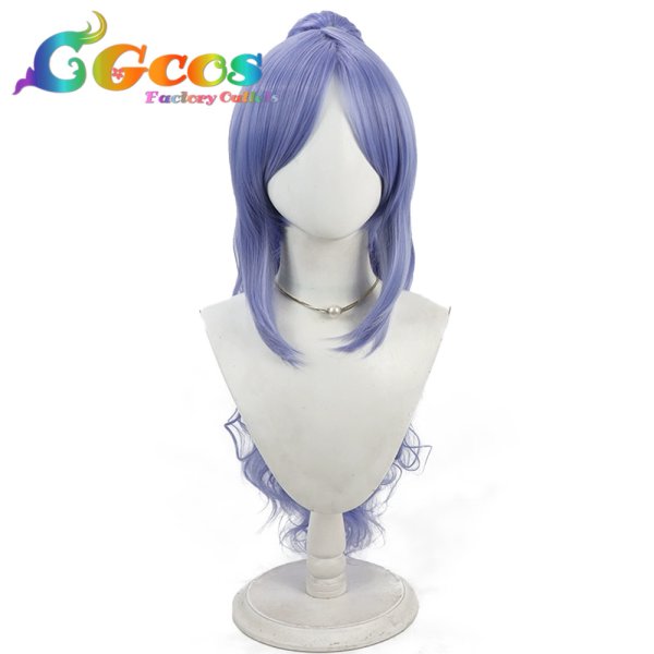 画像1: ドキドキ!プリキュア　ウィッグ　菱川六花(キュアダイヤモンド)　変身後　コスプレ衣装 (1)