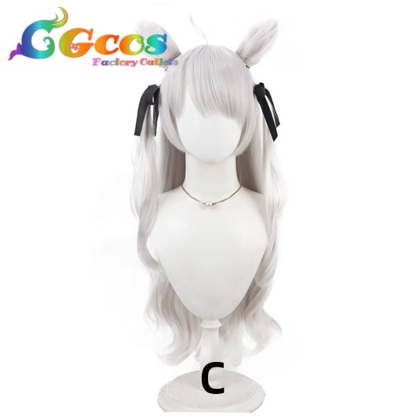 画像3: バーチャルYouTuber ウィッグ Vtuber 獅白ぼたん 地雷系衣装 コスプレ衣装 (3)