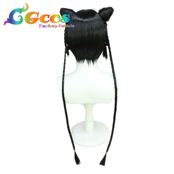 画像2: 黒執事 ウィッグ 藍猫 コスプレ衣装 (2)