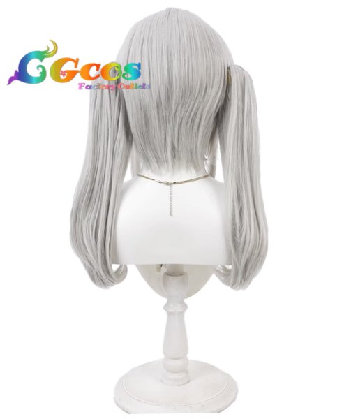 画像2: バーチャルYouTuber ウィッグ VTuber 沙花叉クロヱ ツインテール コスプレ衣装 (2)