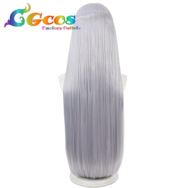 画像2: ブルーアーカイブ ウィッグ 黒舘ハルナ 水色 コスプレ衣装 (2)