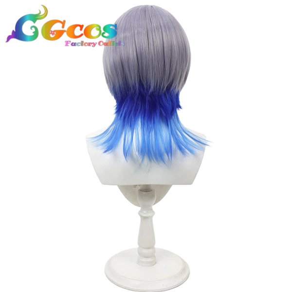 画像2: バーチャルYouTuber ウィッグ VTuber 小柳ロウ S.C.R.E.A.M 女体化 性転換 コスプレ衣装 (2)