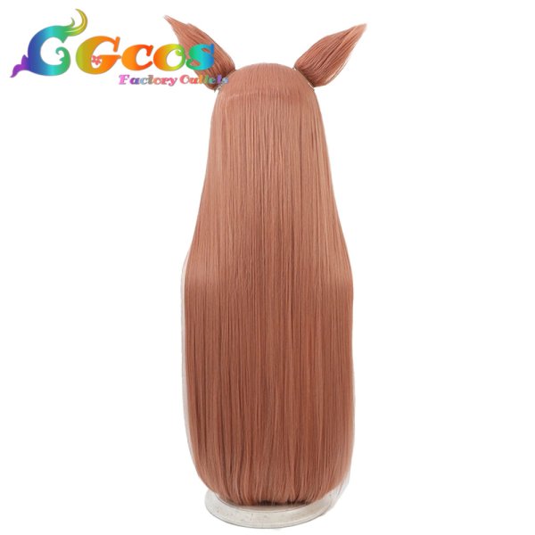 画像2: ブルーアーカイブ ウィッグ 朱城ルミ コスプレ衣装 (2)