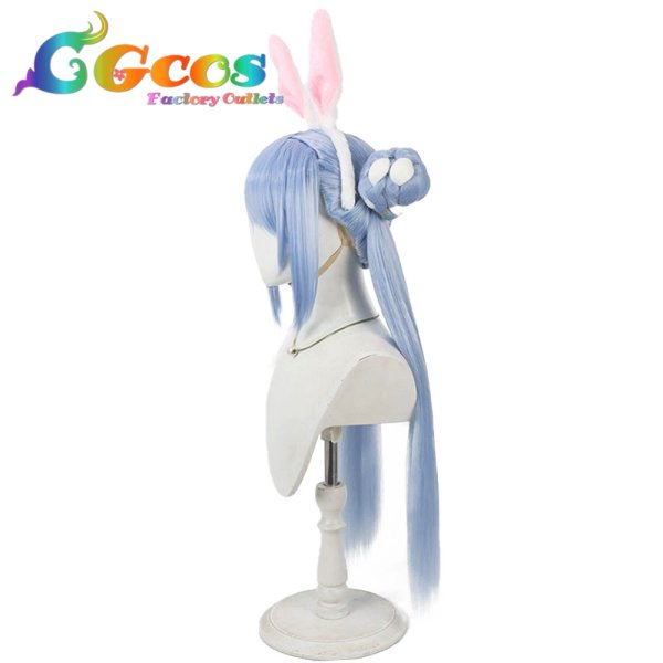 画像2: バーチャルYouTuber ウィッグ VTuber 兎田ぺこら ペキョンシー コスプレ衣装 (2)