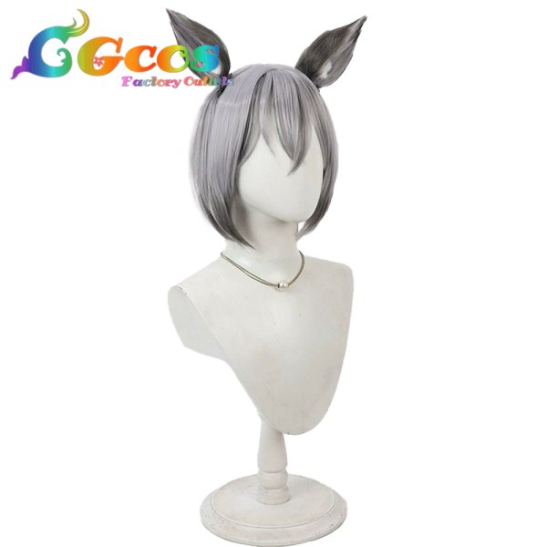 画像2: バーチャルYouTuber ウィッグ VTuber 稲荷いろは メイド服 コスプレ衣装 (2)