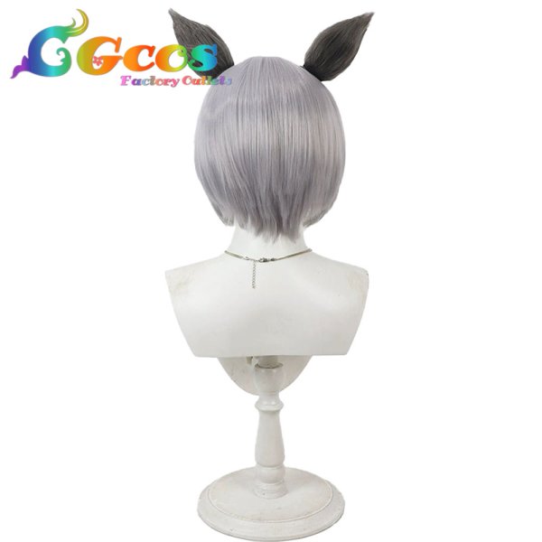 画像3: バーチャルYouTuber ウィッグ VTuber 稲荷いろは メイド服 コスプレ衣装 (3)