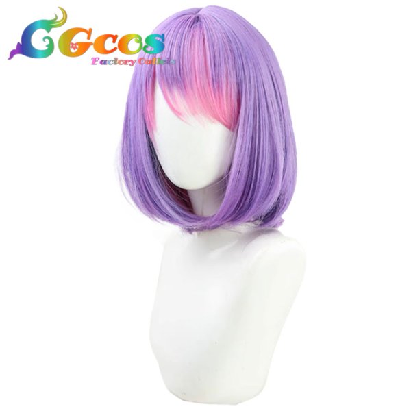 画像2: バーチャルYouTuber ウィッグ VTuber 常闇トワ ガーリー系 ショートヘアー コスプレ衣装 (2)