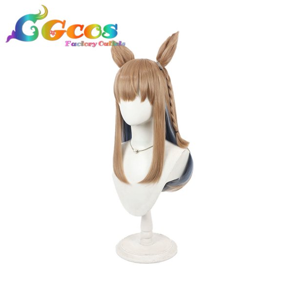 画像2: ウマ娘プリティーダービー ウィッグ アーモンドアイ 勝負服 コスプレ衣装 (2)