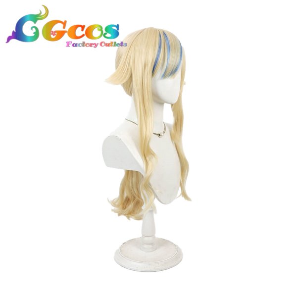 画像2: バーチャルYouTuber ウィッグ 鈴木ヒナ 藍の華 コスプレ衣装 (2)