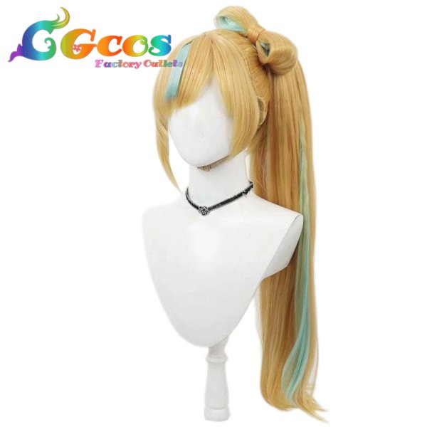 画像4: バーチャルYouTuber ウィッグ VTuber 立伝都々 コスプレ衣装 (4)