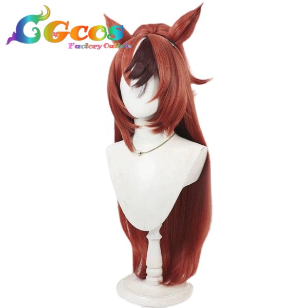 画像2: ウマ娘プリティーダービー ウィッグ バブルガムフェロー 私服 コスプレ衣装 (2)