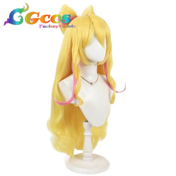 画像2: キミとアイドルプリキュア♪ ウィッグ 咲良うた キュアアイドル コスプレ衣装 (2)