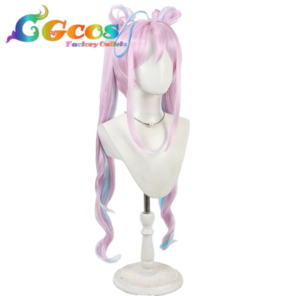 画像2: キミとアイドルプリキュア♪ ウィッグ 紫雨こころ キュアキュンキュン コスプレ衣装 (2)