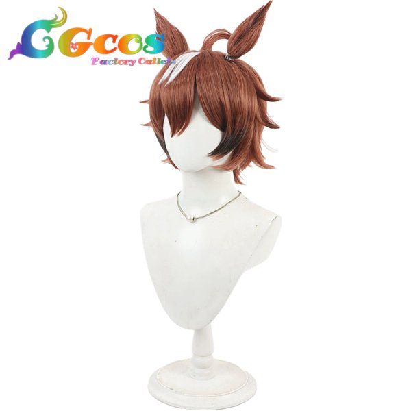 画像2: ウマ娘プリティーダービー ウィッグ シンコウウインディ 制服 コスプレ衣装 (2)