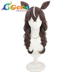 ウマ娘プリティーダービー　ウィッグ　カレンブーケドール　勝負服　コスプレ衣装