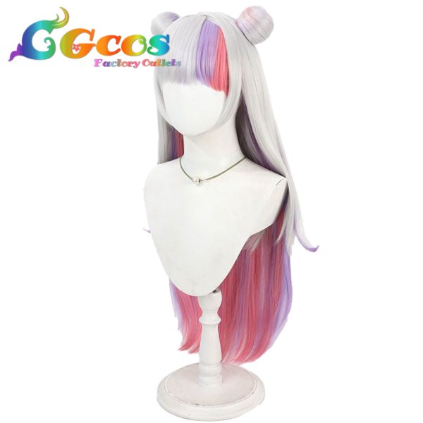 画像3: バーチャルYouTuber　ウィッグ　Vtuber　紫咲シオン　 メイド風衣装　コスプレ衣装 (3)