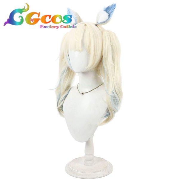 画像2: バーチャルYouTuber　ウィッグ　VTuber　Fuwawa Abyssgard（フワワ・アビスガード）　カジュアル衣装　コスプレ衣装 (2)