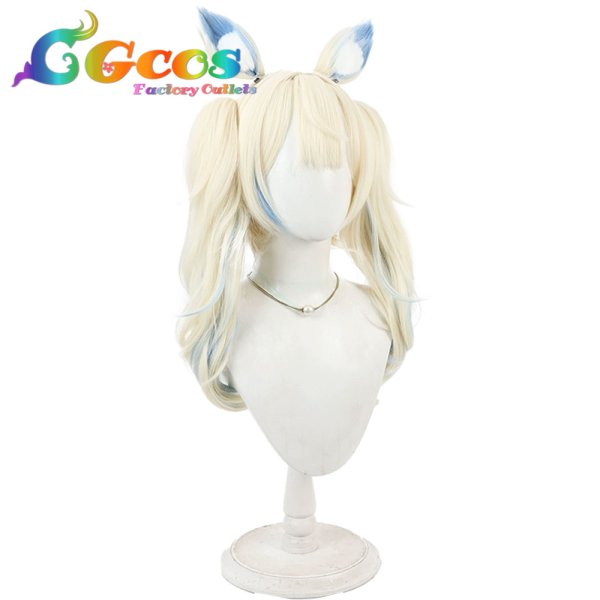 画像3: バーチャルYouTuber　ウィッグ　VTuber　Fuwawa Abyssgard（フワワ・アビスガード）　カジュアル衣装　コスプレ衣装 (3)