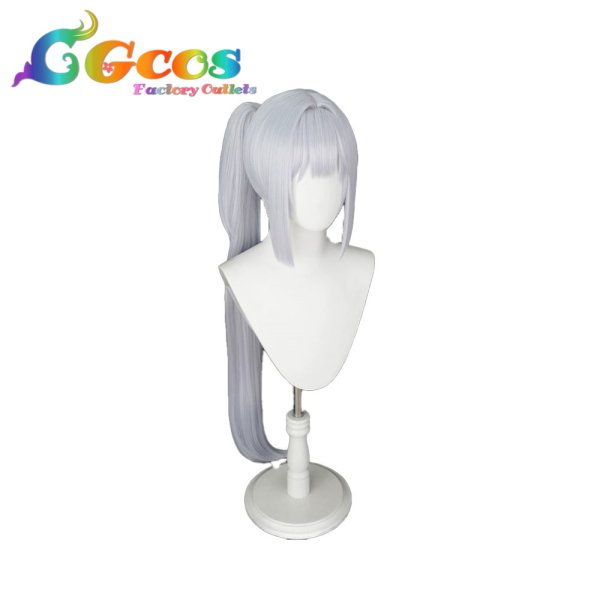 画像2: ブルーアーカイブ　ウィッグ　月雪ミヤコ　コスプレ衣装 (2)