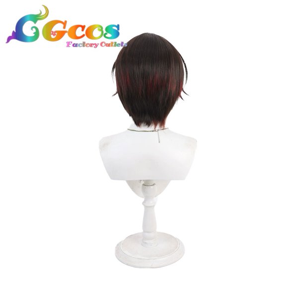 画像4: バーチャルYouTuber　ウィッグ　Vtuber　ましろ爻　グランジパンク風　コスプレ衣装 (4)