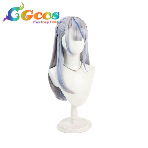 画像2: バーチャルYouTuber　ウィッグ　Vtuber　雨海ルカ　コスプレ衣装 (2)