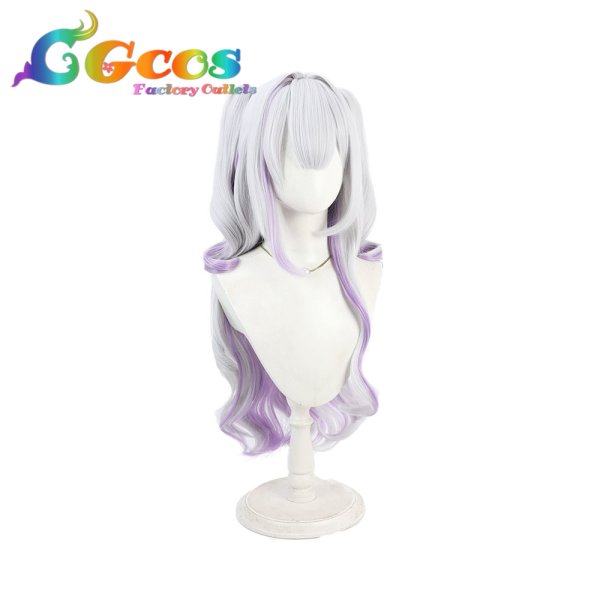 画像2: バーチャルYouTuber　ウィッグ　VTuber　紫咲シオン　部屋着　コスプレ衣装 (2)