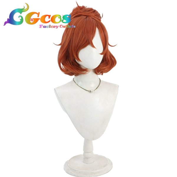 画像2: Go!プリンセスプリキュア　ウィッグ　春野はるか(キュアフローラ)　制服　コスプレ衣装 (2)