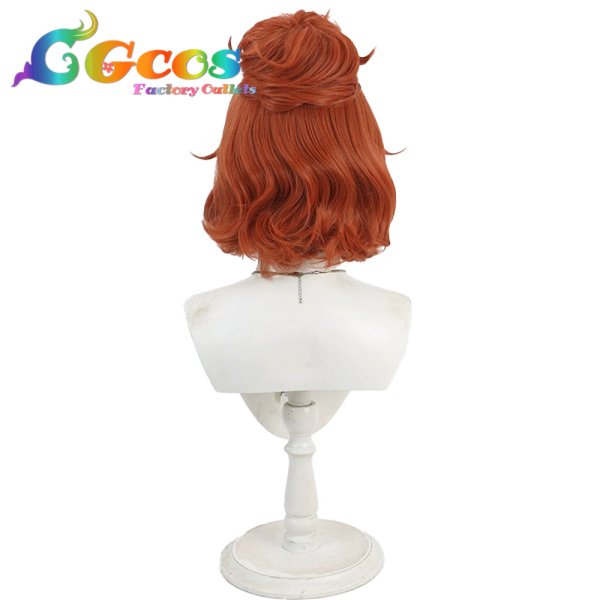 画像4: Go!プリンセスプリキュア　ウィッグ　春野はるか(キュアフローラ)　制服　コスプレ衣装 (4)