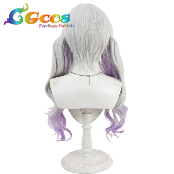 画像4: バーチャルYouTuber　ウィッグ　VTuber　紫咲シオン　部屋着　コスプレ衣装 (4)