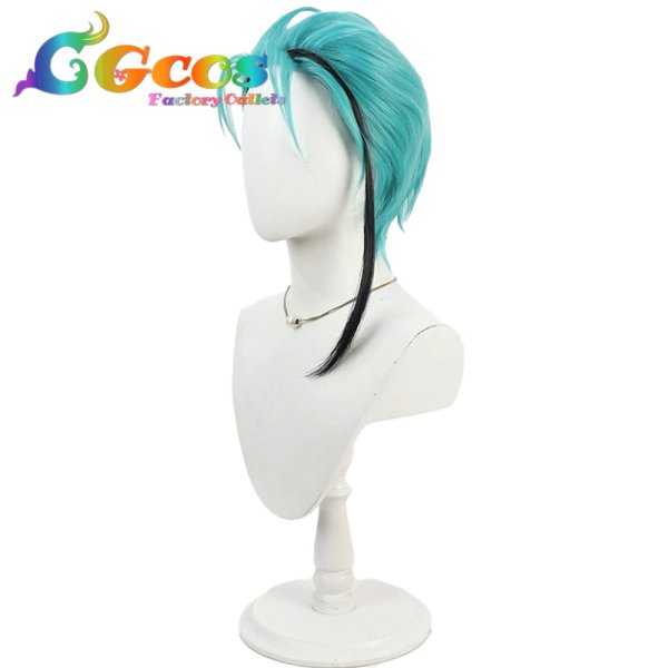 画像2: ツイステッドワンダーランド　ウィッグ　フロイド・リーチ　珊瑚の海のエタニティ・フロート　コスプレ衣装 (2)