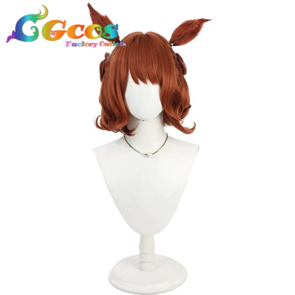 画像1: ウマ娘プリティーダービー　ウィッグ　アストンマーチャン(バレンタイン)　コスプレ衣装 (1)