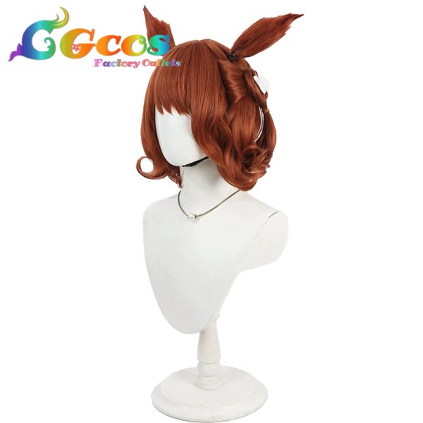 画像3: ウマ娘プリティーダービー　ウィッグ　アストンマーチャン(バレンタイン)　コスプレ衣装 (3)
