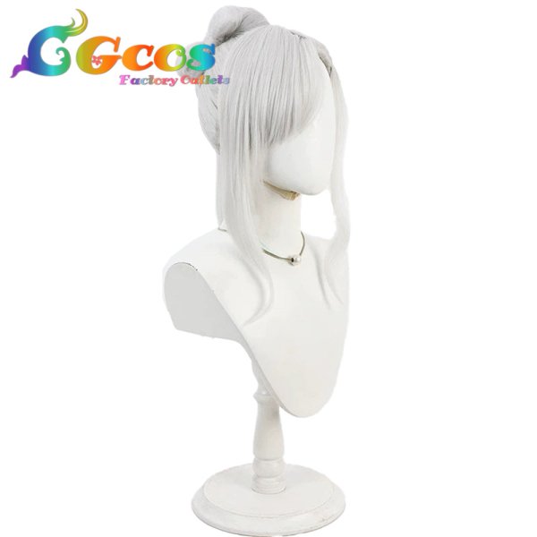 画像3: ブルーアーカイブ　ウィッグ　浅黄睦月(正月)　コスプレ衣装 (3)