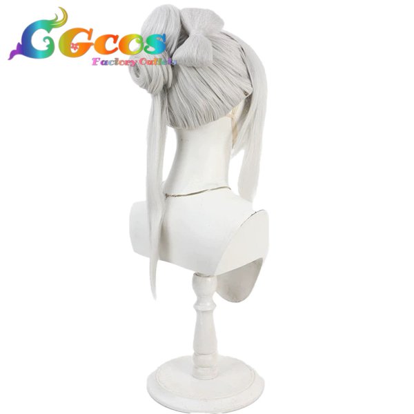 画像4: ブルーアーカイブ　ウィッグ　浅黄睦月(正月)　コスプレ衣装 (4)