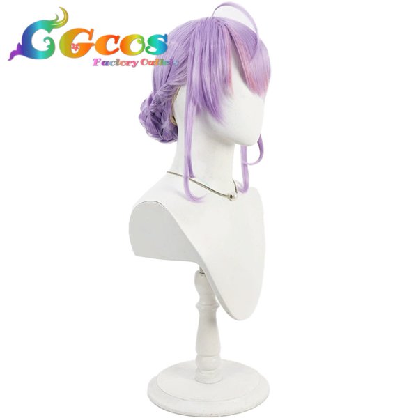 画像2: バーチャルYouTuber　ウィッグ　VTuber　梢桃音　チャイナ風メイドドレス　コスプレ衣装 (2)