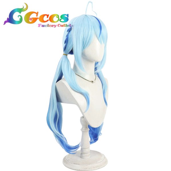 画像2: バーチャルYouTuber　ウィッグ　Vtuber　雪花ラミィ　サイバー衣装　コスプレ衣装 (2)