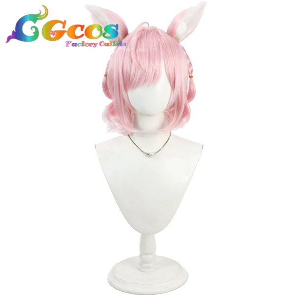 画像1: バーチャルYouTuber　ウィッグ　VTuber　結城さくな　和風メイド　ショートカット　コスプレ衣装 (1)