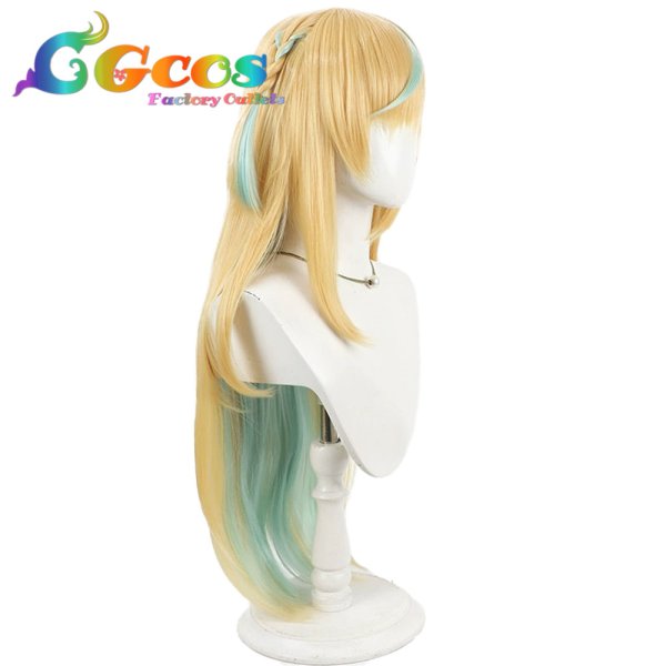 画像2: バーチャルYouTuber　ウィッグ　Vtuber　立伝都々　白ワンピース　コスプレ衣装 (2)