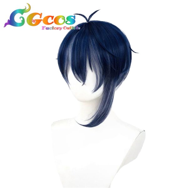 画像2: 刀剣乱舞　ウィッグ　三日月宗近　コスプレ衣装 (2)