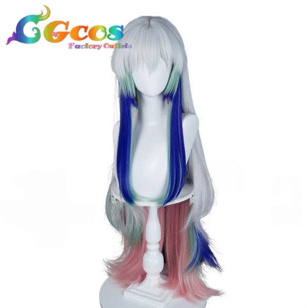 画像1: アークナイツ　ウィッグ　易（イー）　コスプレ衣装 (1)