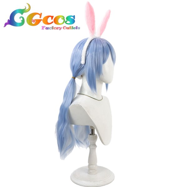 画像2: バーチャルYouTuber　ウィッグ　VTuber　兎田ぺこら　ホロナツパラダイス　コスプレ衣装 (2)